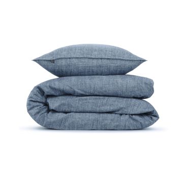 ZoHome Urban-Blue Bettbezug Lino 100 % Baumwolle