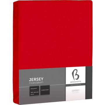 Bonnanotte Double Jersey hoeslaken - Rood